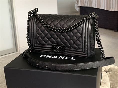 black chanel boy bag|chanel boyfriend bag.